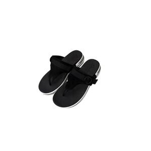 Skechers Hooded Thong Sandals Intergrades Smooth Cruise Black 7M A397363-PO